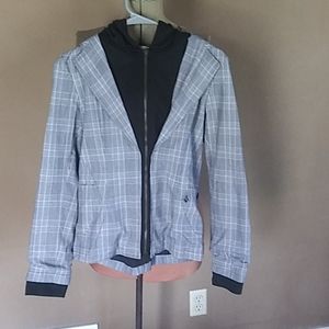 womens plaid volcom jacket coat hoodie zumiez emo